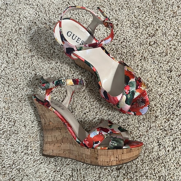 Guess Shoes - Guess Floral Wedge Sandals (8)